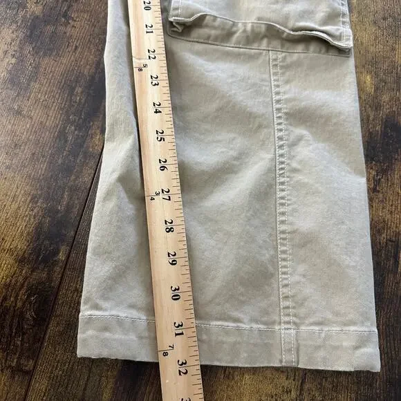 Luxe to kill cargo pants women's size US 8 tan khaki streetwear baggy 90's style - Picture 7 of 10